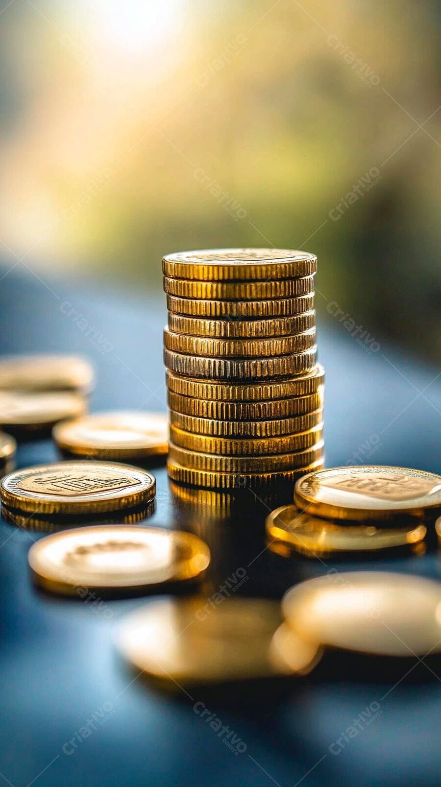 Foto Moedas Empilhadas Dinheiro Investimento Finanças