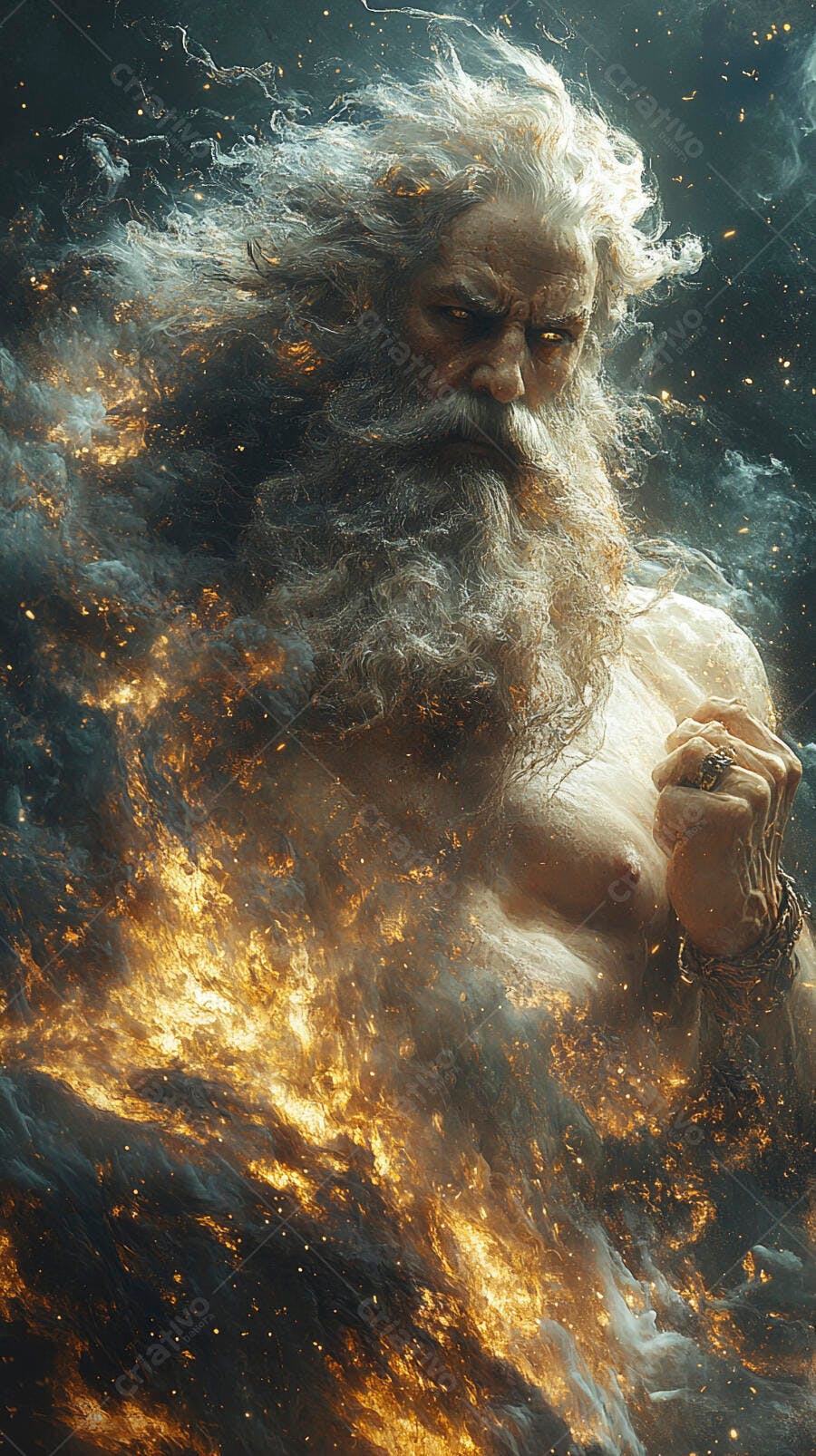 Foto Deus Grego Zeus Mitologia Grega Poder Divino