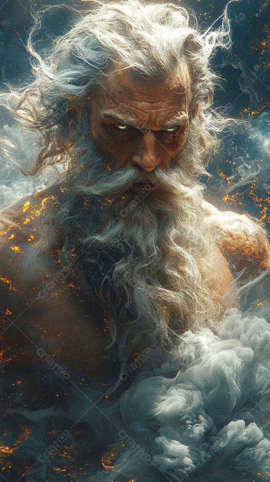 Foto Zeus Mitologia Grega Deus do Trovão Nuvens e Raios