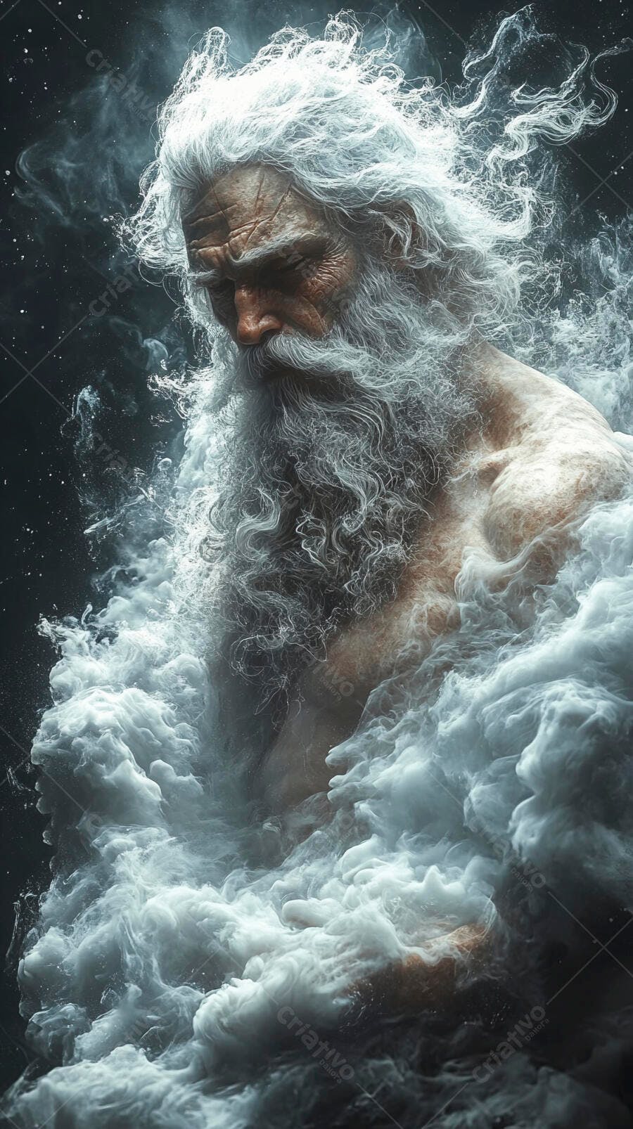 Foto Zeus Deus Grego Mitologia Nuvens Fumaça