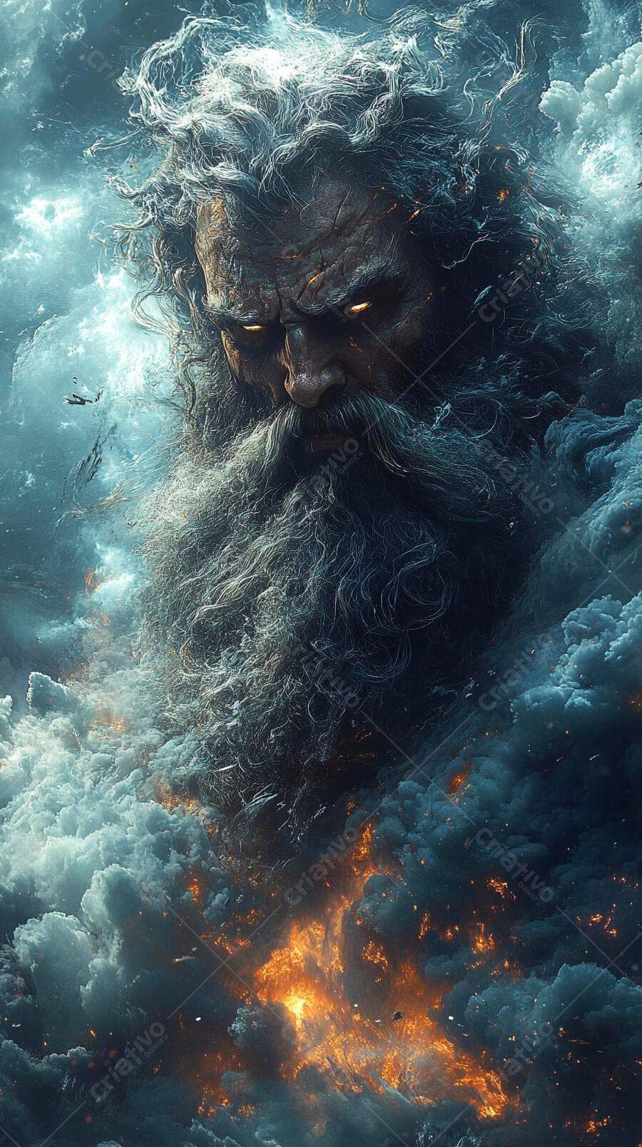 Deus Grego Zeus Mitologia Nórdica Fúria Tempestade