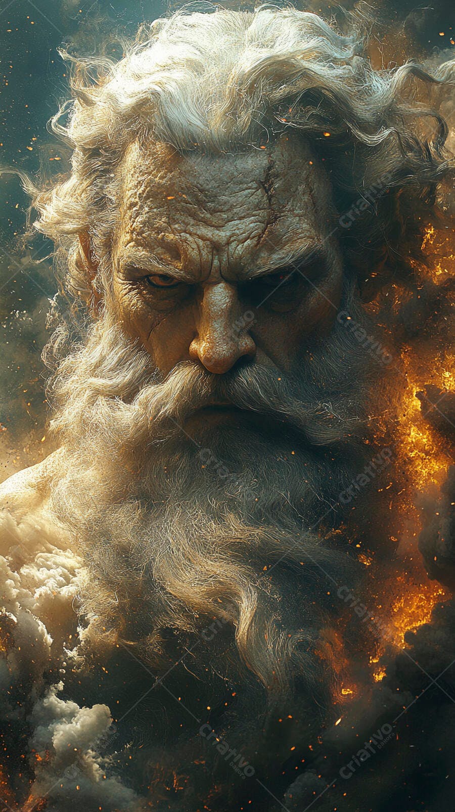 Foto Zeus Deus Grego Mitologia Raiva Fogo Fúria
