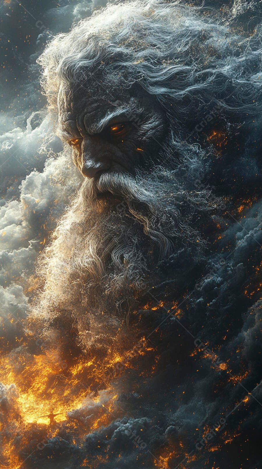 Foto Deus Zeus Mitologia Grega Nuvem Fogo