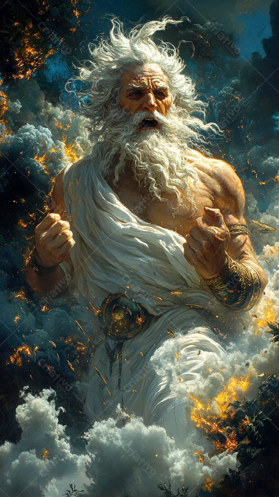 Foto Zeus Deus Grego Mitologia Clássica Fúria