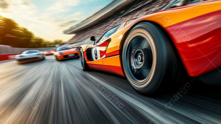 Foto Carro de Corrida Velocidade Pista Automobilismo Esporte