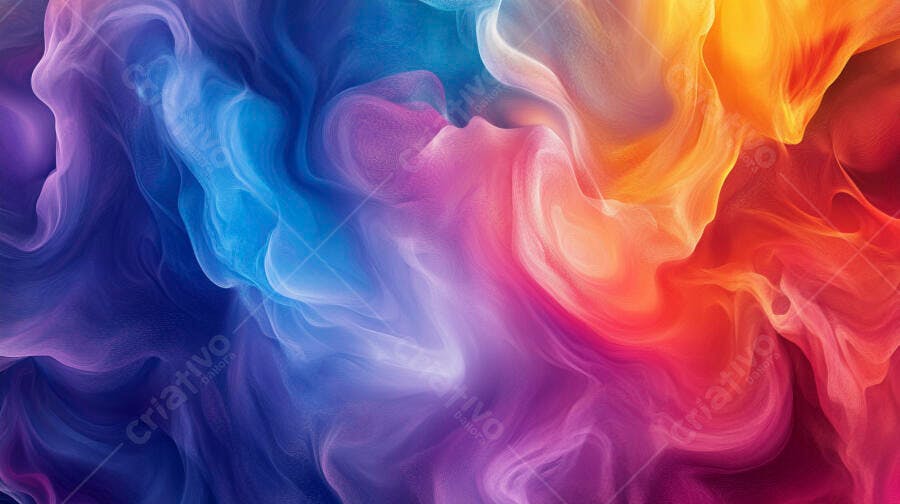 Fundo Abstrato Fumaça Colorida Azul Roxo Laranja Textura