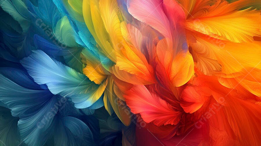 Textura Abstrata Colorida com Tons Vibrantes e Suaves