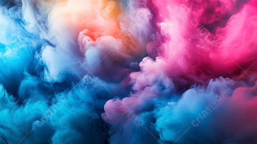 Fumaça Colorida Abstrata Rosa Azul Roxo Fundo