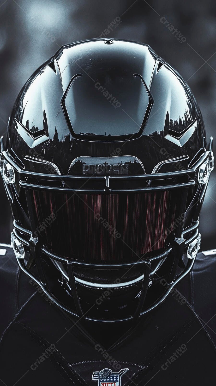 Foto Capacete Futebol Americano Preto Esporte Profissional