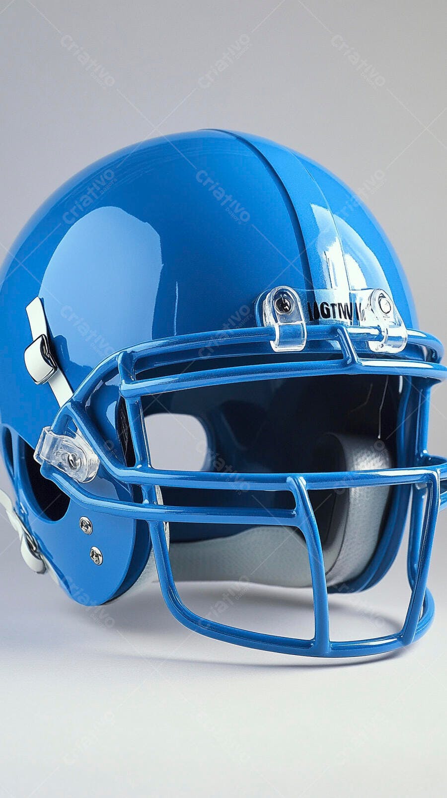 Foto Capacete Futebol Americano Azul Esporte Estúdio