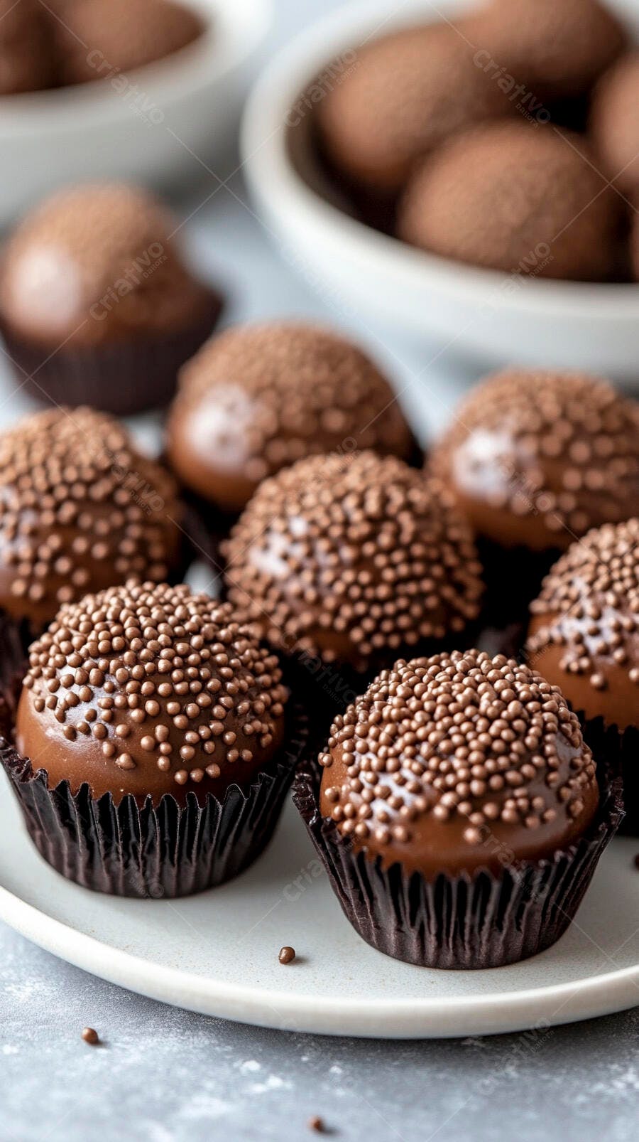 Foto Brigadeiro Gourmet com Granulado em Forminha