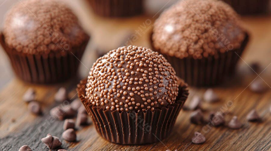 Foto Brigadeiro Gourmet Granulado Confeitaria Doce Festa
