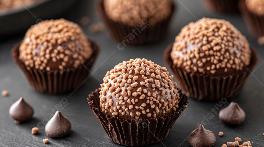Foto Brigadeiro Gourmet Granulado Chocolate Doce Festa
