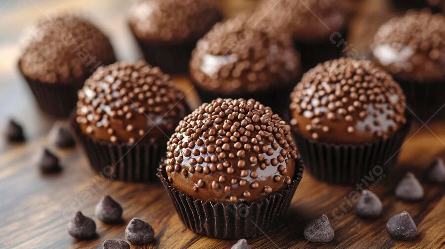 Foto Brigadeiro Gourmet Tradicional Chocolate Granulado