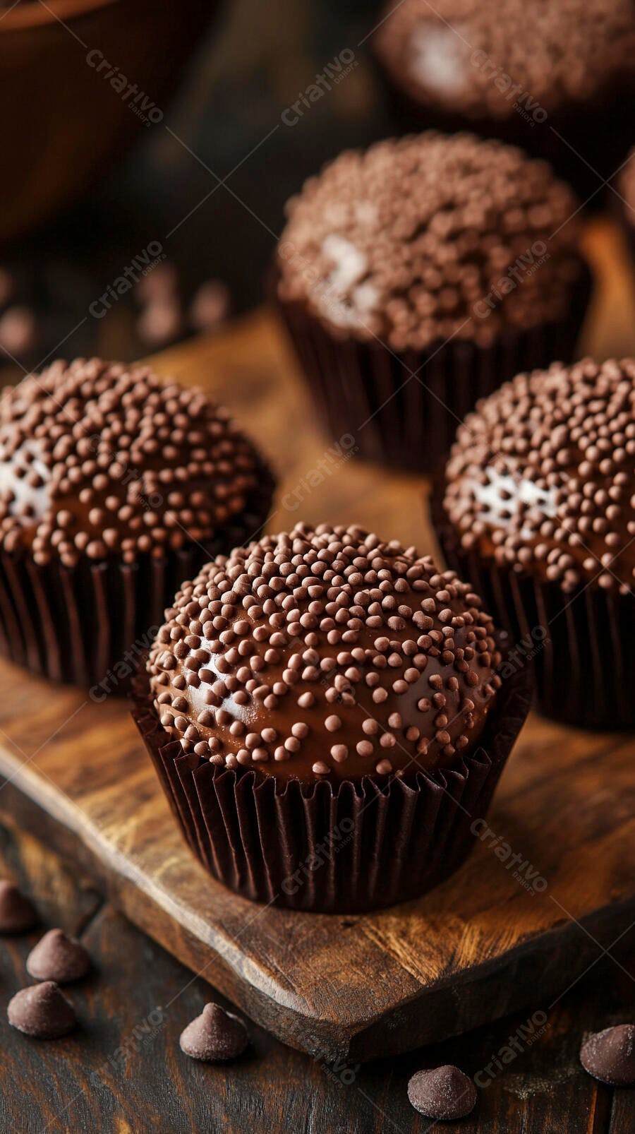 Foto Brigadeiro Gourmet Granulado Chocolate Escuro