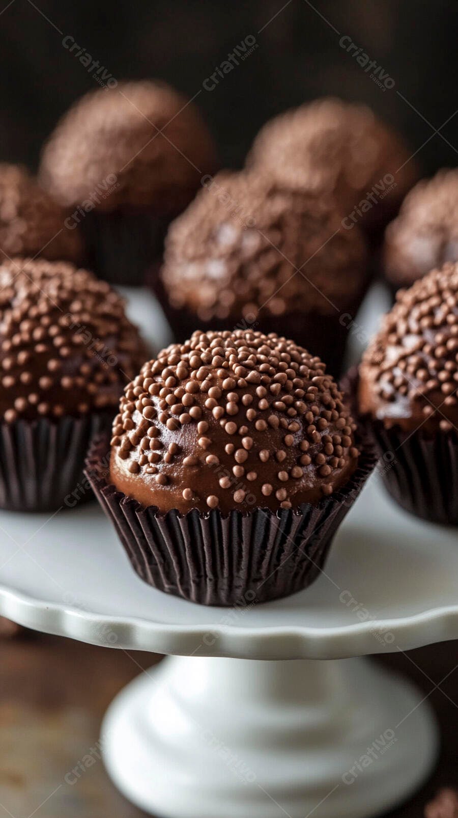 Foto Brigadeiro Gourmet Granulado em Forminha de Papel