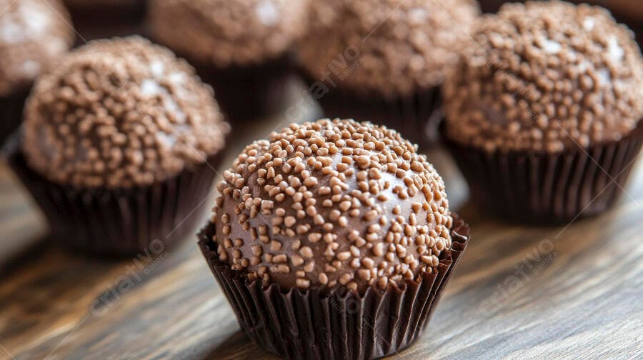 Foto Brigadeiro Gourmet Granulado Chocolate Doce Festa