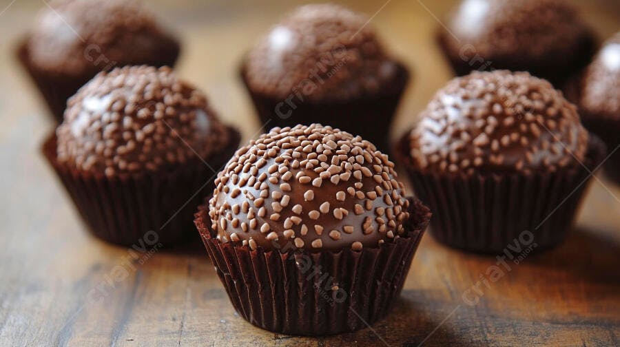 Foto Brigadeiro Gourmet Granulado Chocolate Doce Festa