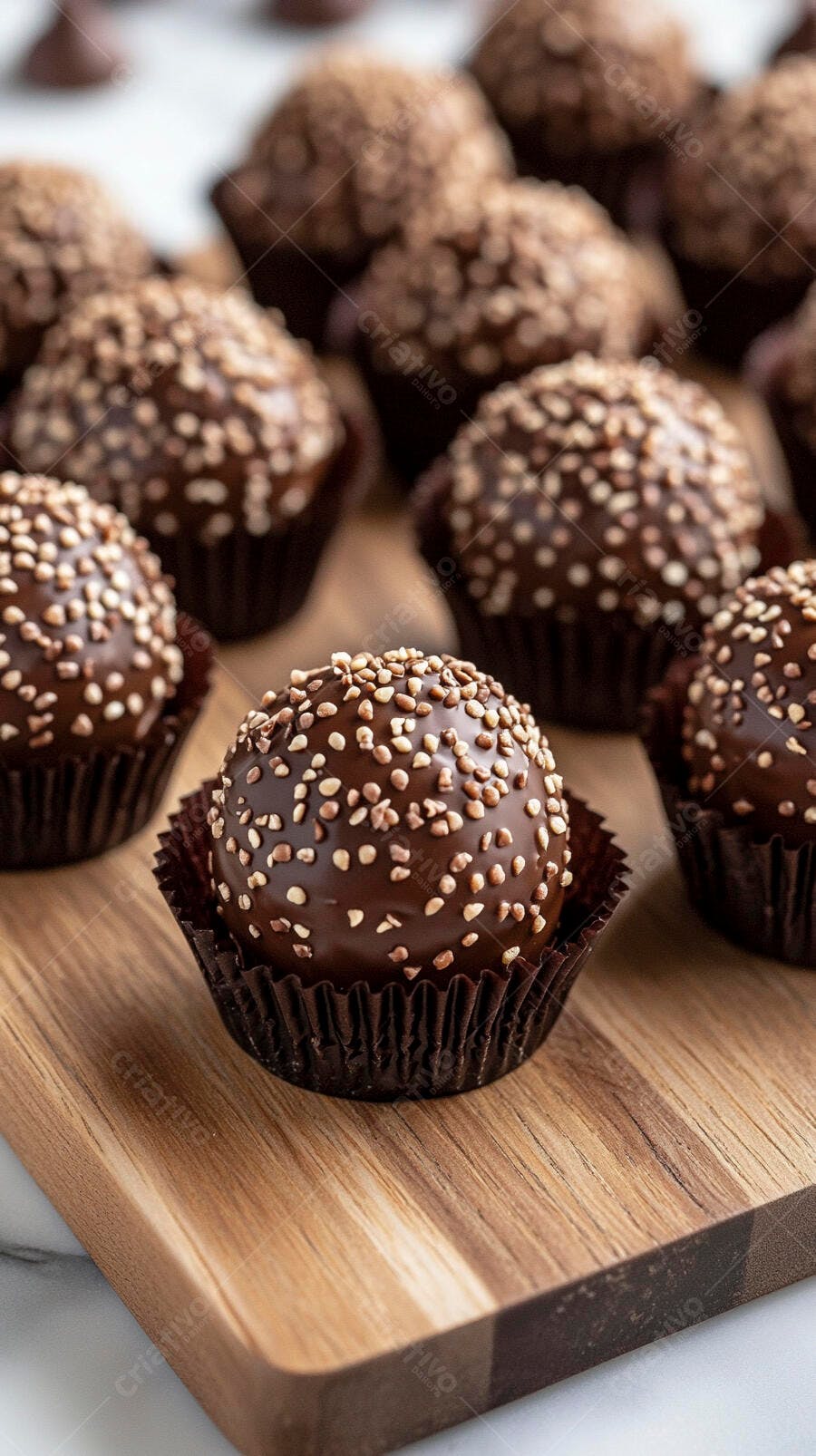 Foto Brigadeiro Gourmet Granulado em Forminha de Papel