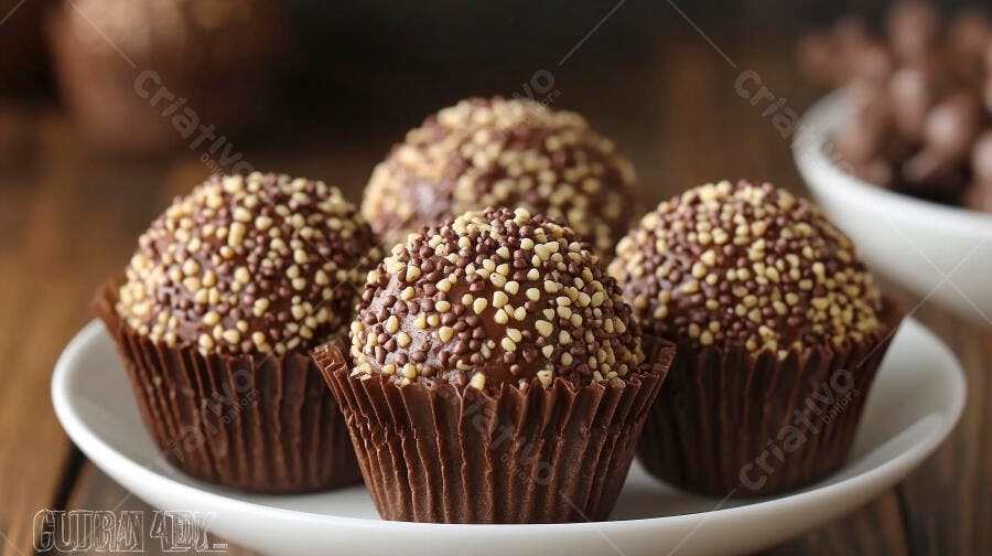 Foto Brigadeiro Gourmet Granulado Confeito Doce Festa
