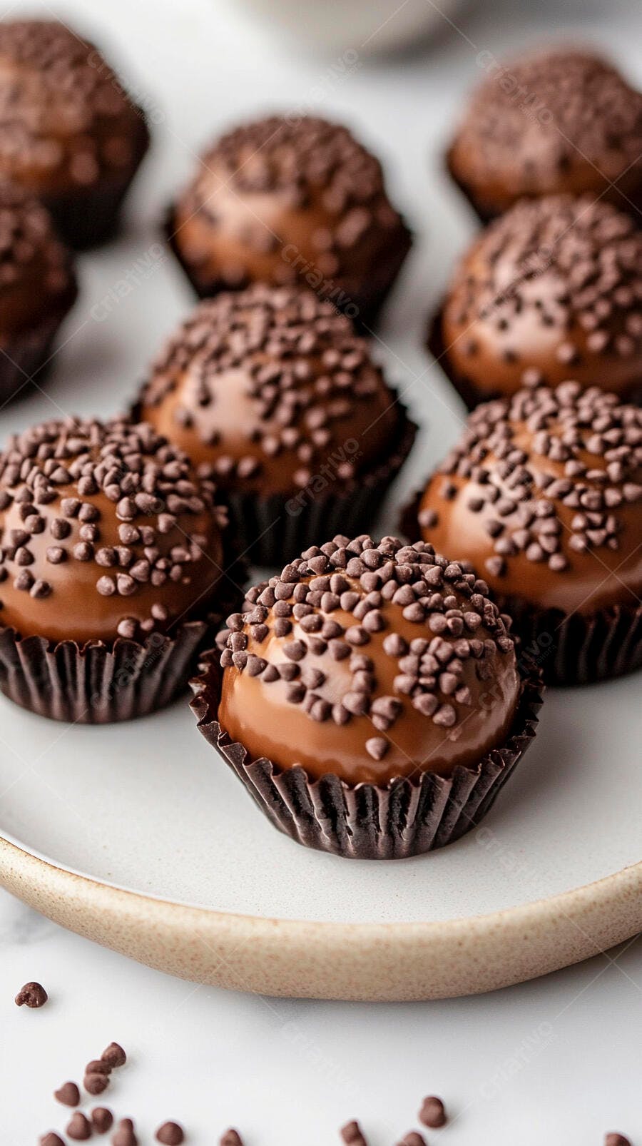 Foto Brigadeiro Gourmet com Granulado em Forminhas