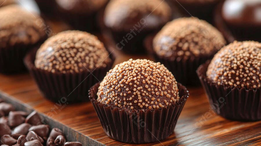 Foto Brigadeiro Gourmet Granulado Chocolate Doce Festa