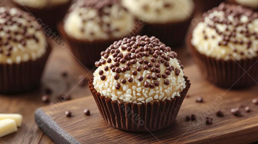 Foto Brigadeiro Gourmet Granulado Chocolate Festa