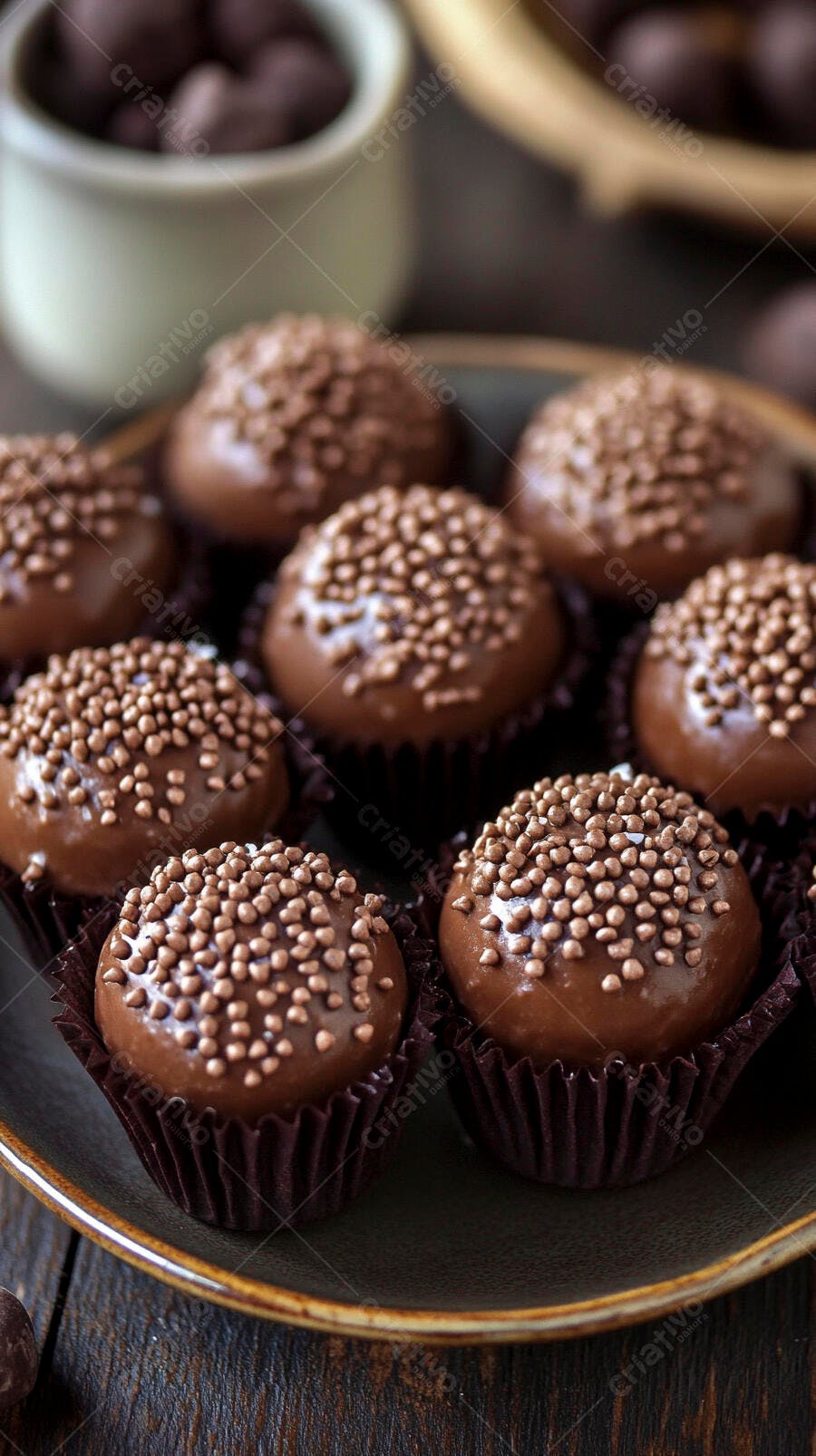 Foto Brigadeiros Gourmet Granulado Chocolate Festa Aniversário