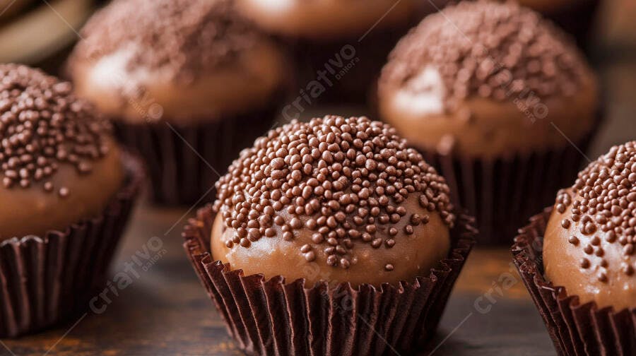 Foto Brigadeiro Gourmet com Granulado de Chocolate Doce Festa