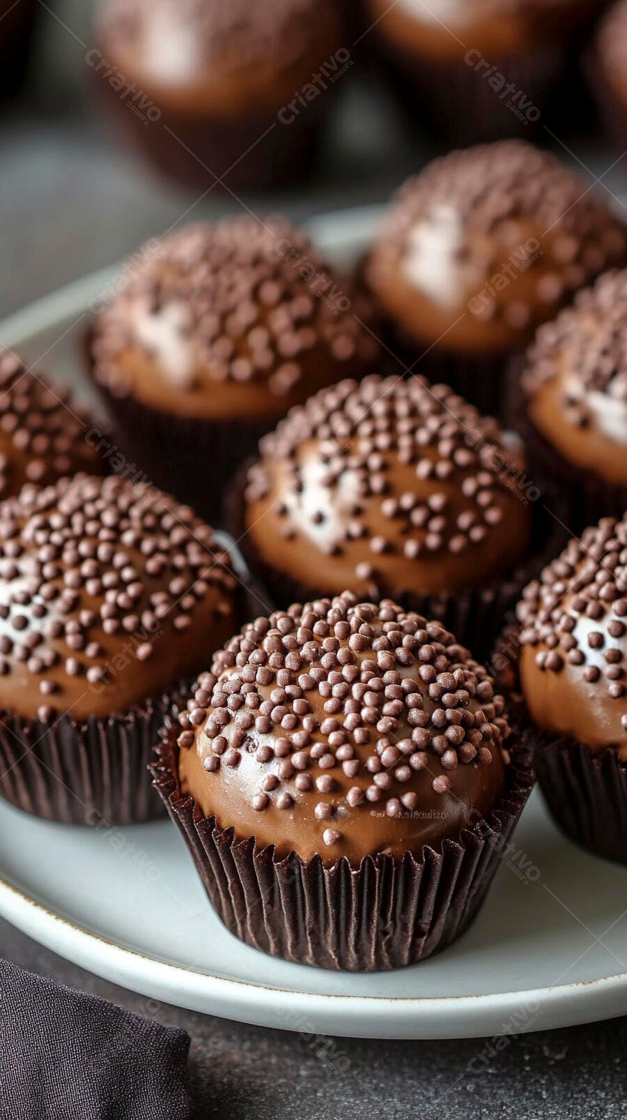 Foto Brigadeiros Gourmet Granulado Chocolate Festa Doce