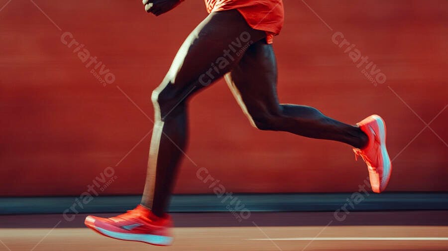 Foto Pessoas Correndo Treino de Velocidade Esporte Fitness