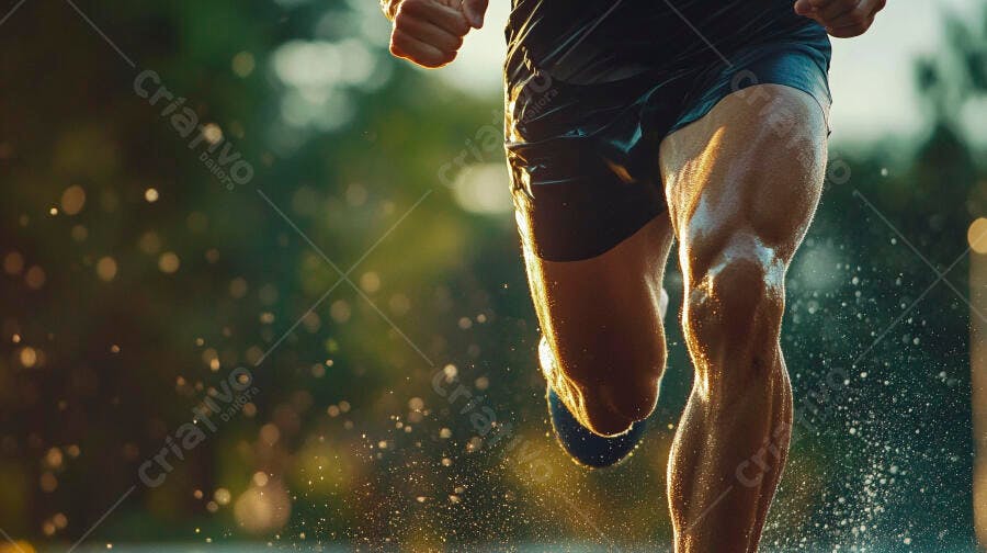Foto Homem Correndo Exercício ao Ar Livre Fitness