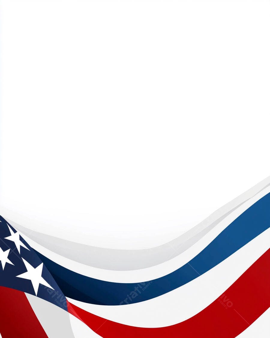 Bandeira americana estilizada elementos vermelho branco azul estrelas patriótico