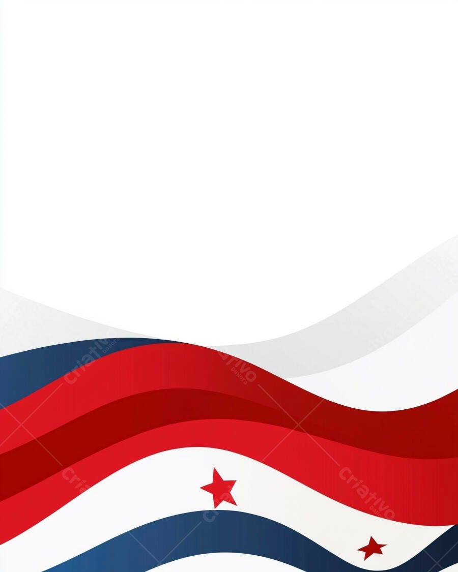 Fundo abstrato bandeira Panamá com ondas vermelhas brancas e azuis