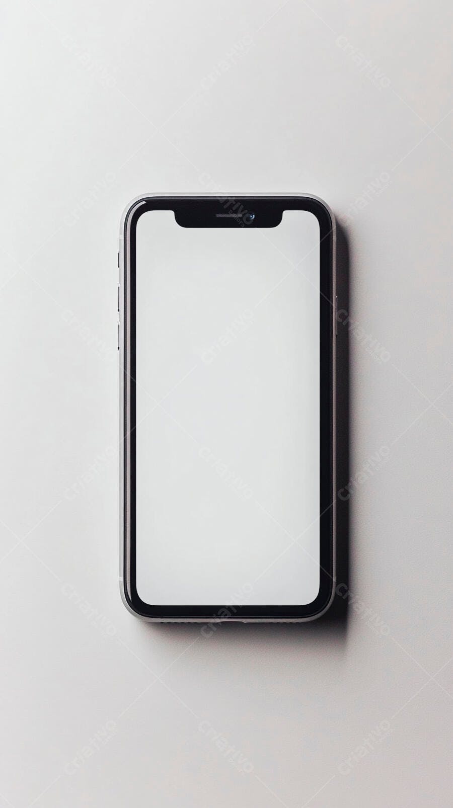 Smartphone moderno com tela em branco para mockups