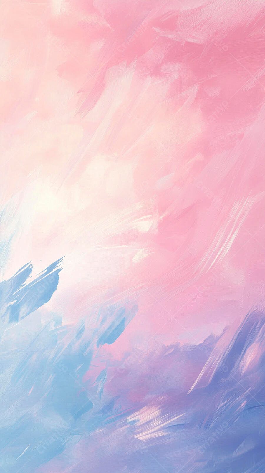 Pinceladas abstratas rosa azul lilás gradiente aquarela suave