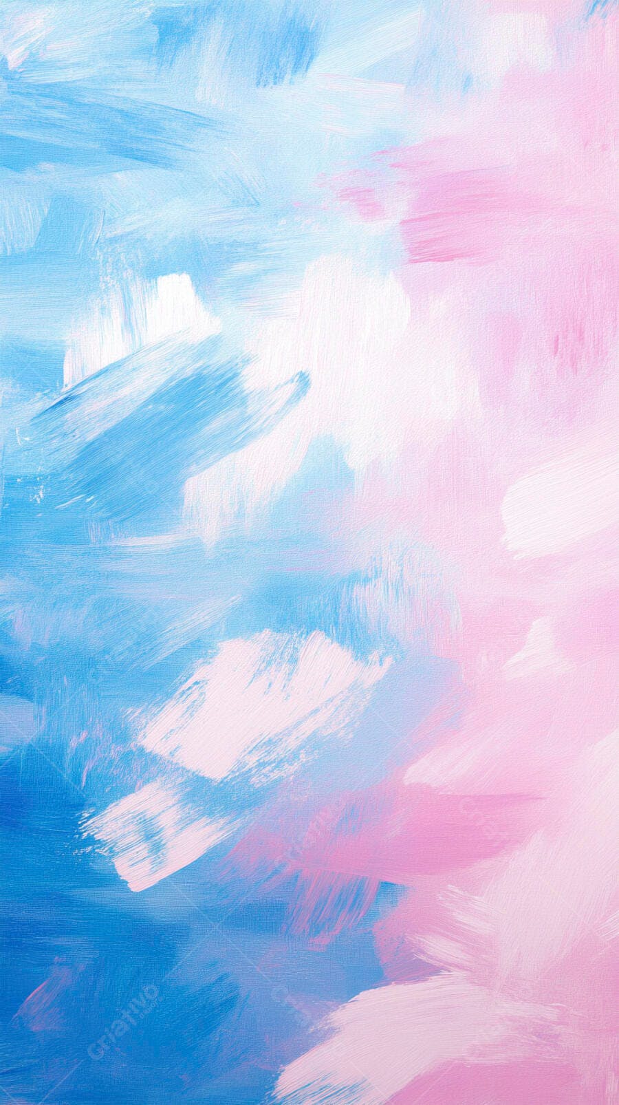 Textura abstrata com pinceladas artísticas azul rosa e branco suave