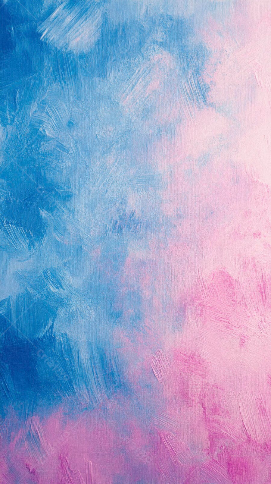 Pinceladas abstratas em tons de azul e rosa claro