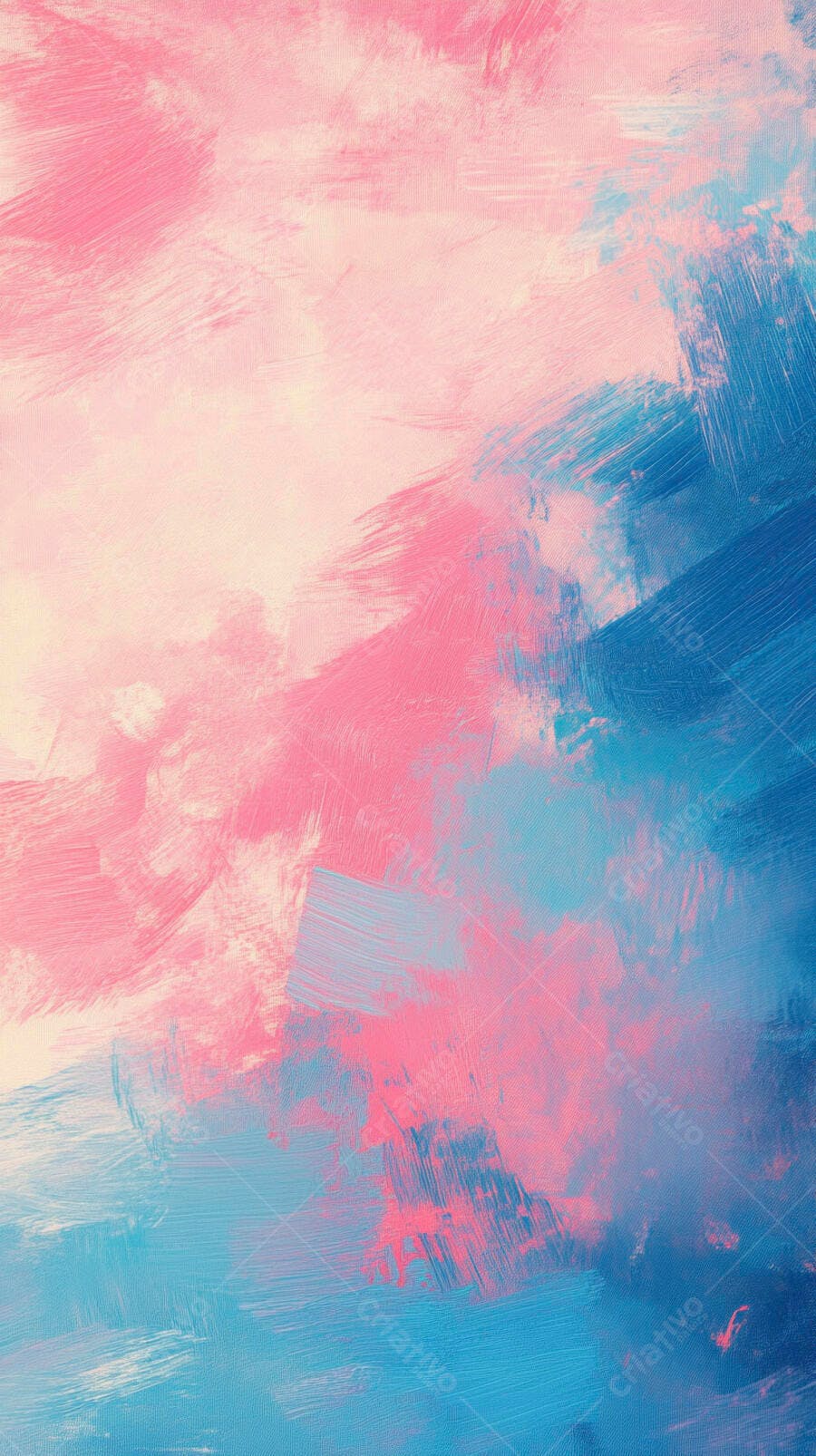 Pinceladas abstratas rosa e azul em fundo texturizado