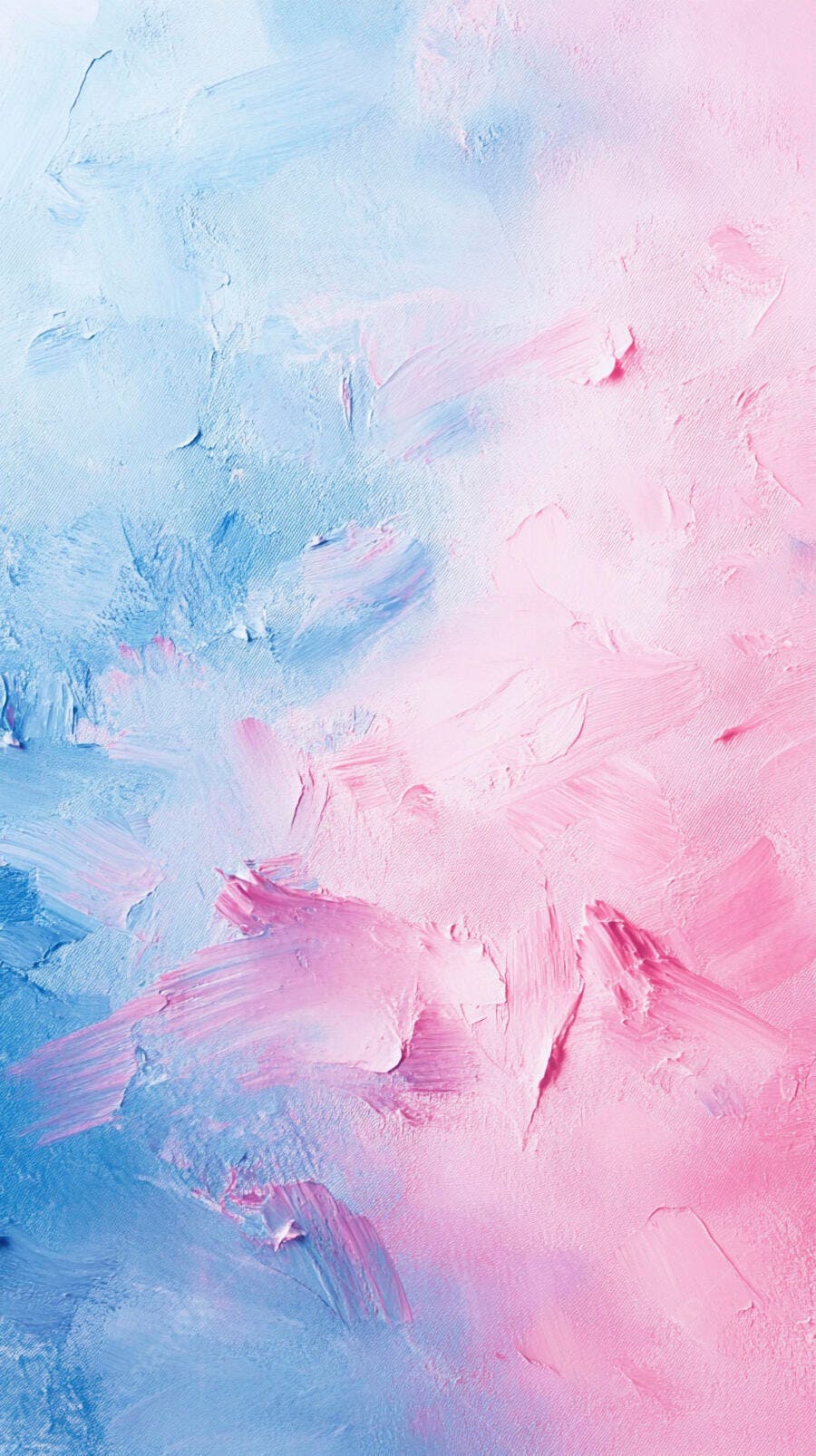 Abstrato azul claro e rosa com pinceladas de tinta