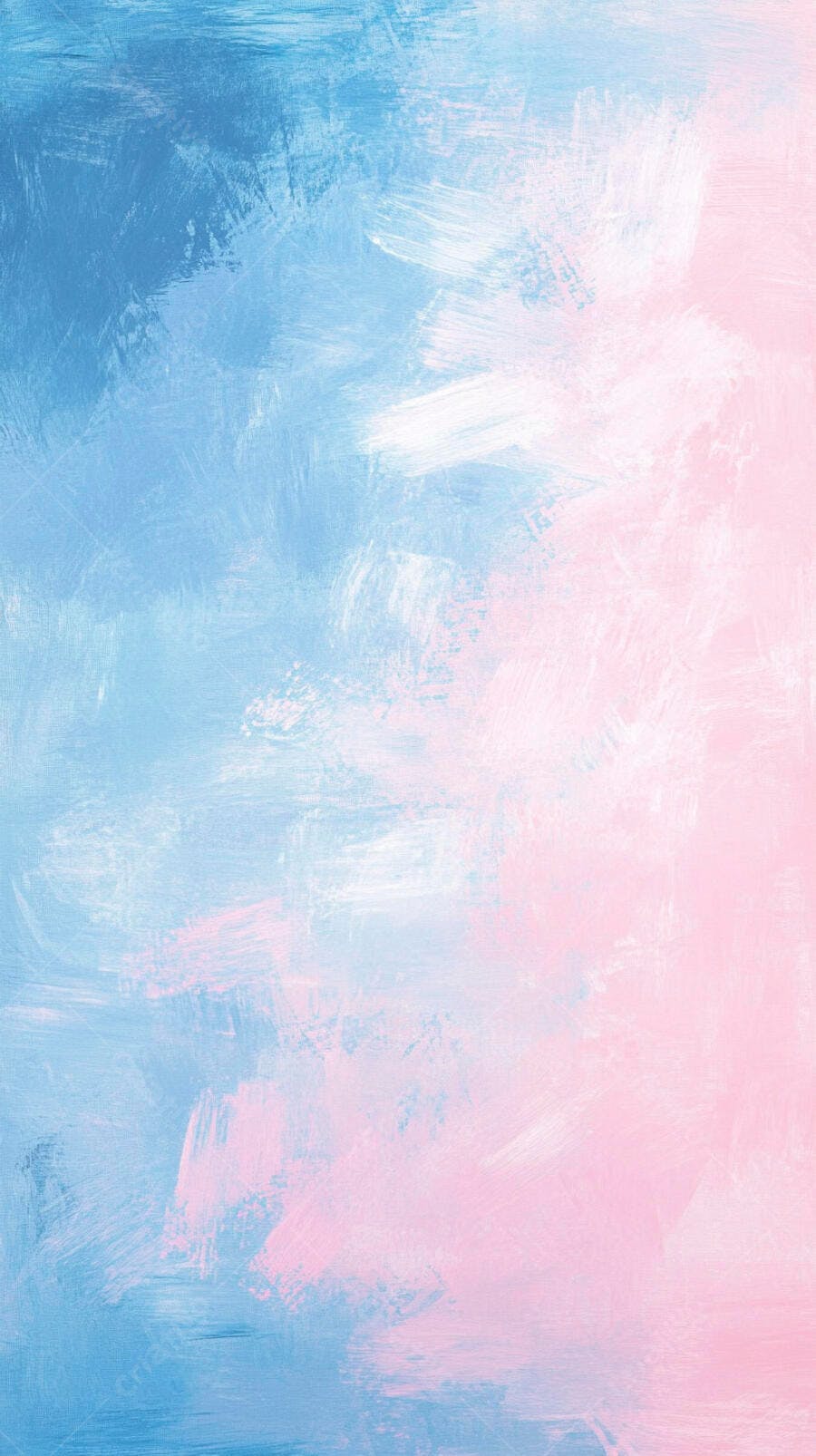 Fundo abstrato com pinceladas azuis e rosas pastel suaves