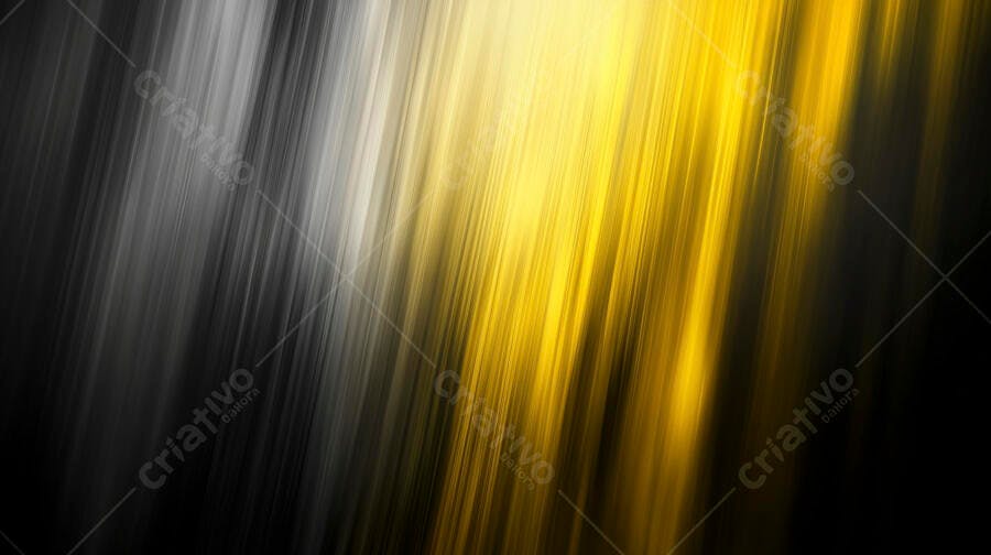 Fundo abstrato com linhas douradas e cinzas diagonais brilhantes