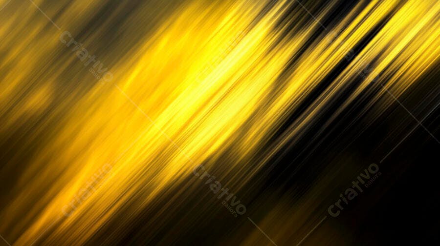 Fundo abstrato dourado com linhas diagonais e brilho vibrante