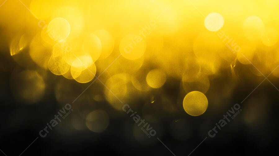 Fundo dourado abstrato com luzes bokeh brilhantes e festivas