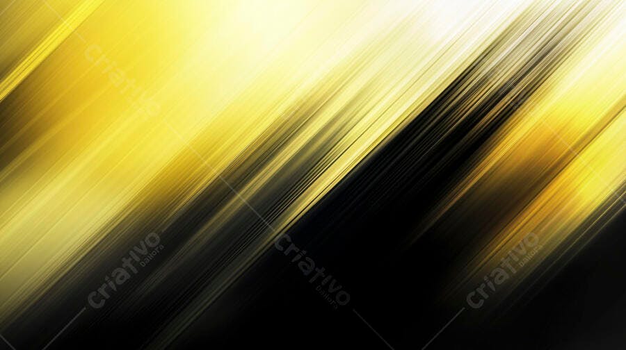 Fundo abstrato com linhas diagonais douradas e pretas vibrantes