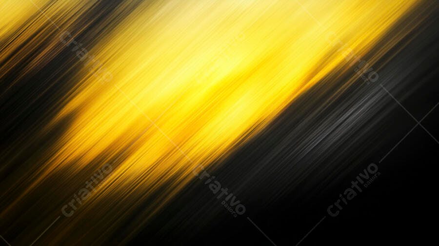 Fundo abstrato com linhas diagonais amarelas e pretas brilhantes dinâmicas