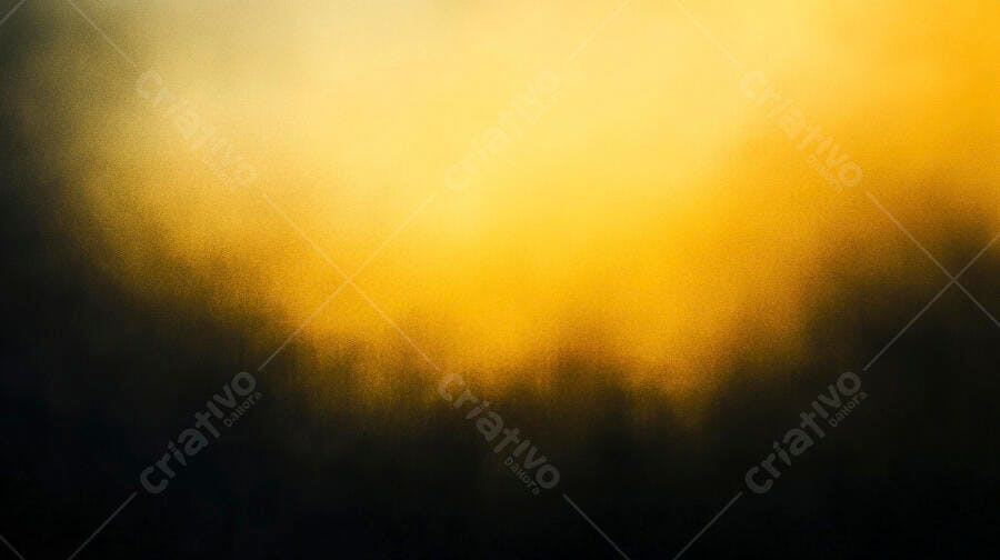 Gradiente abstrato amarelo dourado e preto com textura granulada
