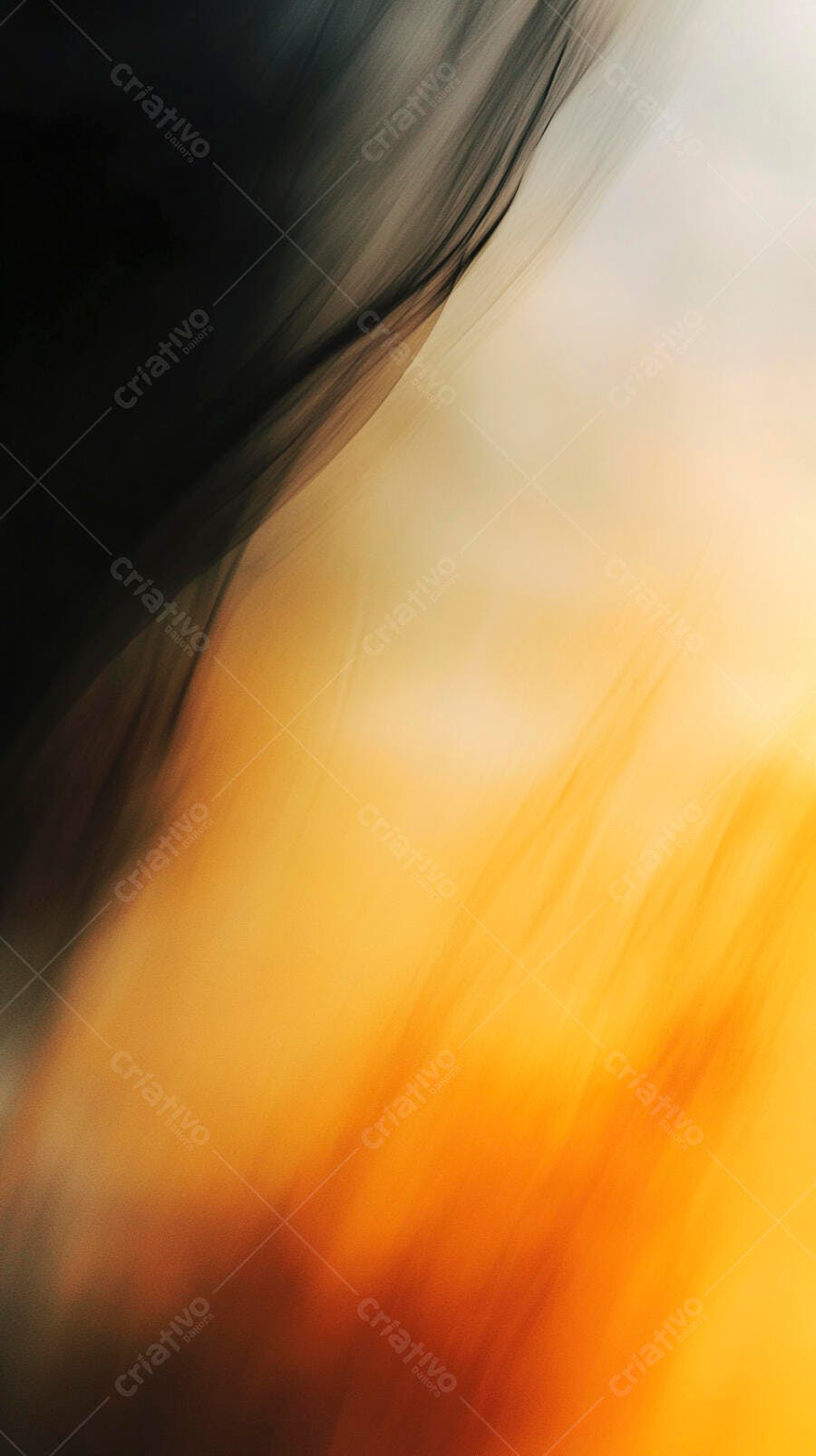 Gradiente abstrato ondulado preto dourado e laranja
