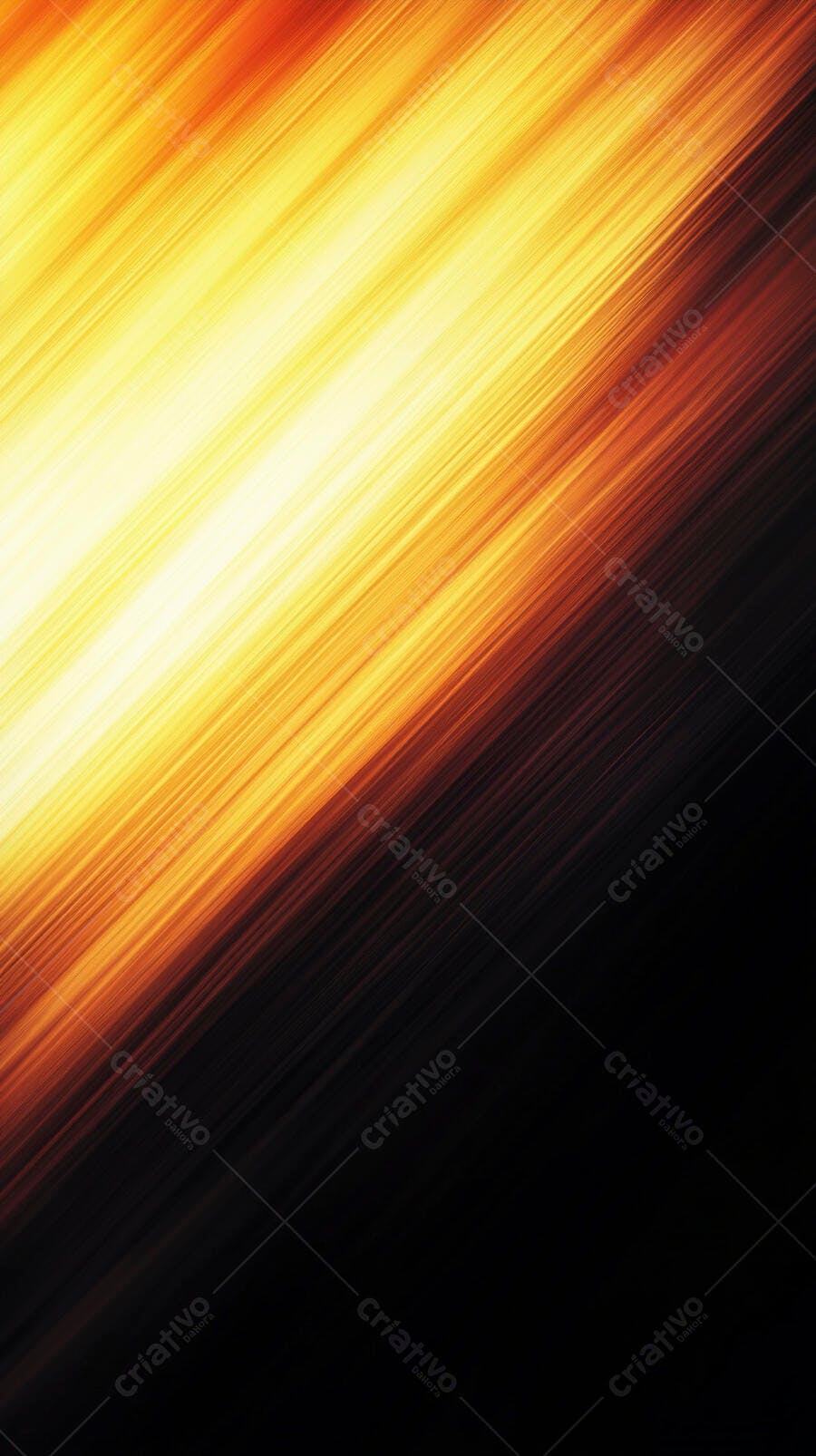 Fundo abstrato degradê com linhas de luz amarelas e laranjas em movimento
