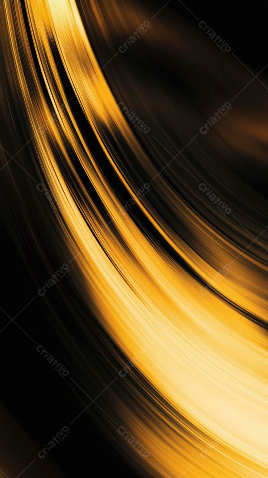 Linhas abstratas douradas e pretas em movimento futurista